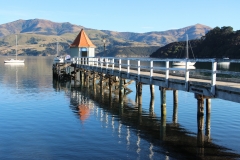 Steg in Akaroa village