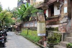 kleine Gasse in Ubud - mal ohne Touristen