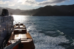 einer der letzten Blicke auf die Südinsel