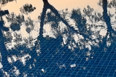 Abendlicher Blick auf den Pool