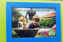 Werbung im Gartencenter