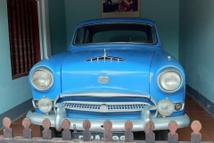 Auto des vietnamesischen Mönches Thich Quang Duc, der sich am 11. Juni 1963 in Saigon selbst entzündete, um so gegen die Unterdrückung der buddhistischen Bevölkerung in Vietnam zu protestieren.