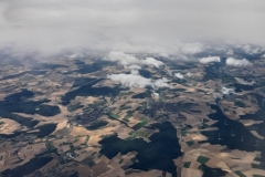 Landeanflug in Deutschland