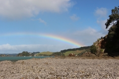 Ein schöner Nebeneffekt des Regens: Regenbögen...