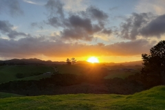 Sonnenuntergang im Auenland
