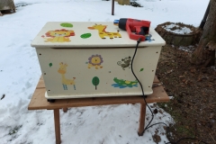 Ausweichbaustelle in Affalter, um aus dem beklebt-unschönem Teil....